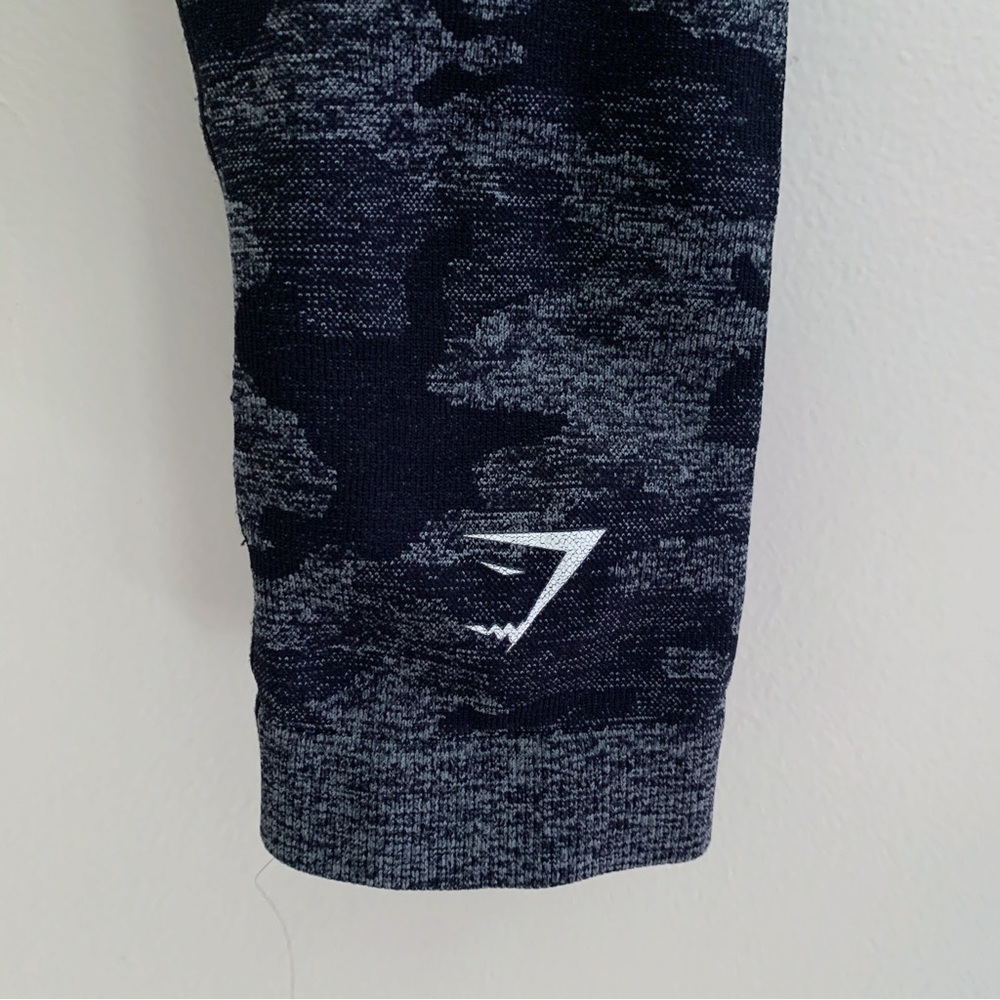 Gymshark Adapt Seamless High Rise Leggings Small Black Camo - Picture 6 of 8